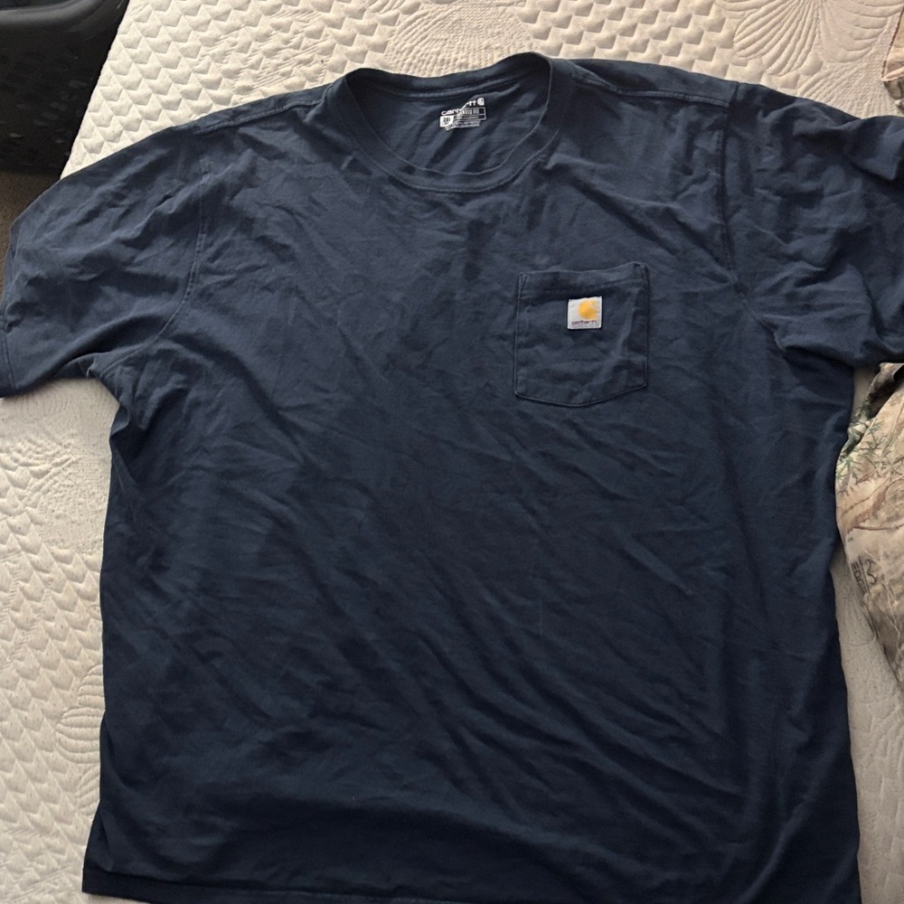 Carhartt Men's Dark Blue Short Sleeve Tee